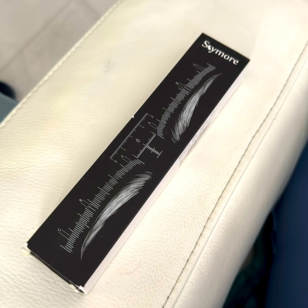 Eyebrow stencil, single use, adhesive